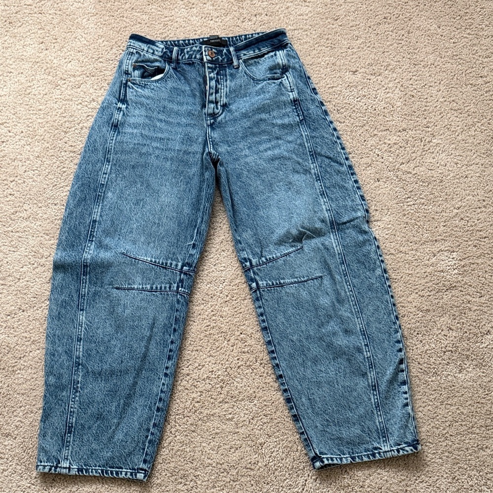 Forever 21 Distressed Blue Denim